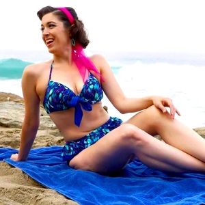 Peacock High Waisted Bikini